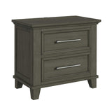 Canterbury Grey 4-Piece King Storage Bedroom Set with 2 Nightstands & Dresser - Ornate Home