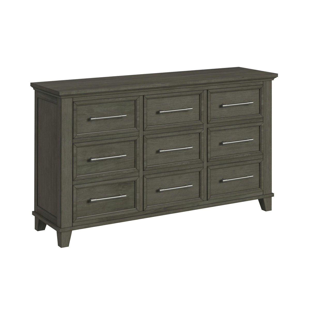 Canterbury Grey 4-Piece King Storage Bedroom Set with 2 Nightstands & Dresser - Ornate Home