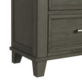 Canterbury Grey 4-Piece King Storage Bedroom Set with 2 Nightstands & Dresser - Ornate Home