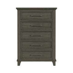 Canterbury Grey 5-Drawer Chest - Ornate Home