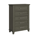 Canterbury Grey 5-Piece King Storage Bedroom Set - Ornate Home