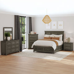 Canterbury Grey 5-Piece Queen Storage Bedroom Set