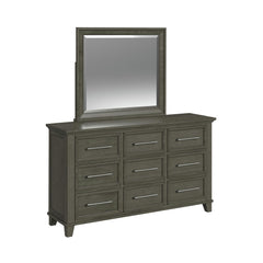 Canterbury Grey Dresser & Mirror Set