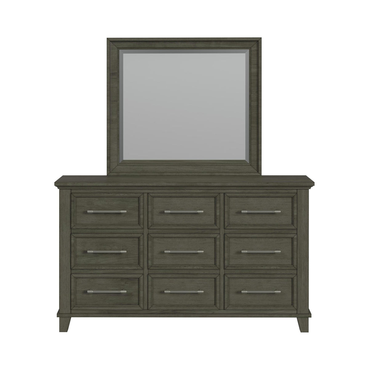Canterbury Grey Dresser & Mirror Set - Ornate Home