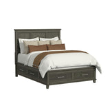Canterbury Grey Queen Storage Bed - Ornate Home