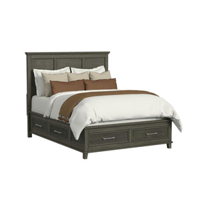 Canterbury Grey Queen Storage Bed - Ornate Home