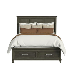 Canterbury Grey Queen Storage Bed