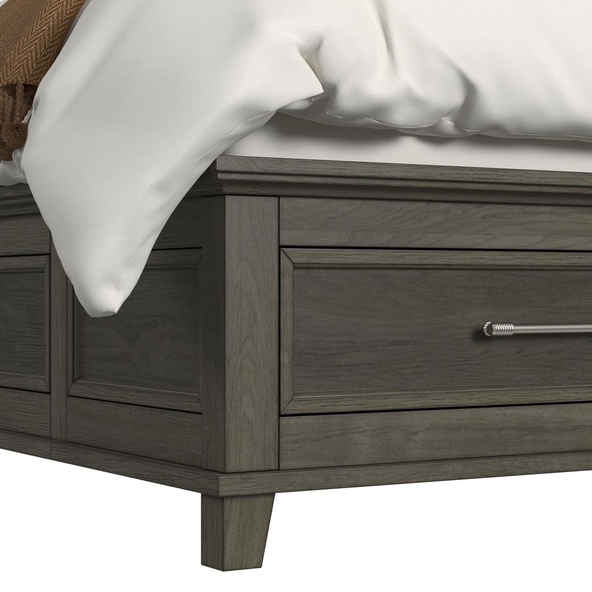 Canterbury Grey Queen Storage Bed - Ornate Home