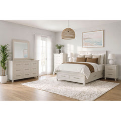 Canterbury Ivory 2-Drawer Nightstand with USB - Ornate Home