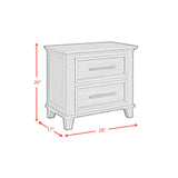 Canterbury Ivory 3-Piece Queen Storage Bedroom Set - Ornate Home