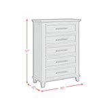 Canterbury Ivory 5-Piece Queen Storage Bedroom Set - Ornate Home
