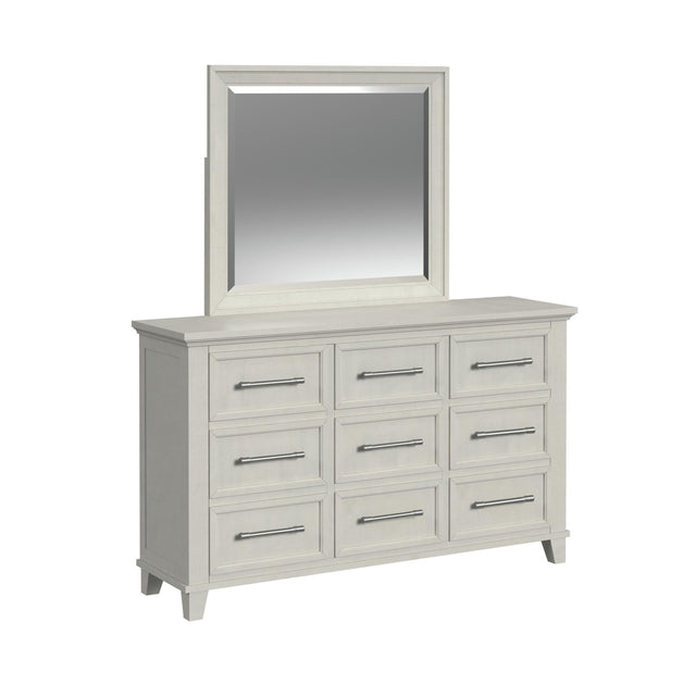 Canterbury Ivory Dresser & Mirror Set - Ornate Home