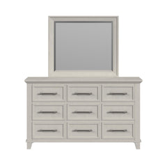 Canterbury Ivory Dresser & Mirror Set