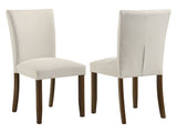 Cantley Beige Upholstered Dining Side Chair (Set of 2) - Ornate Home