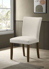 Cantley Beige Upholstered Dining Side Chair (Set of 2) - Ornate Home