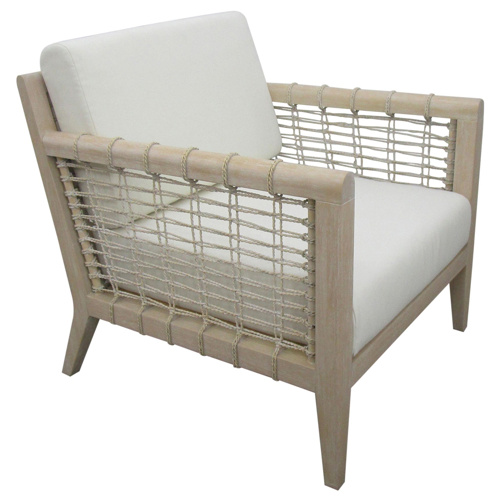Cantu White Weathered Natural HP0426 Accent Chair - Ornate Home