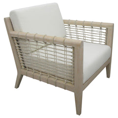 Cantu White Weathered Natural HP0426 Accent Chair - Ornate Home