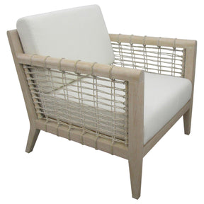 Cantu White Weathered Natural HP0426 Accent Chair - Ornate Home