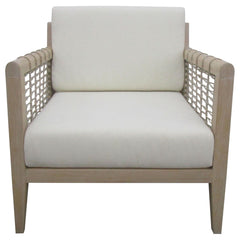 Cantu White Weathered Natural HP0426 Accent Chair - Ornate Home