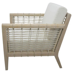 Cantu White Weathered Natural HP0426 Accent Chair - Ornate Home