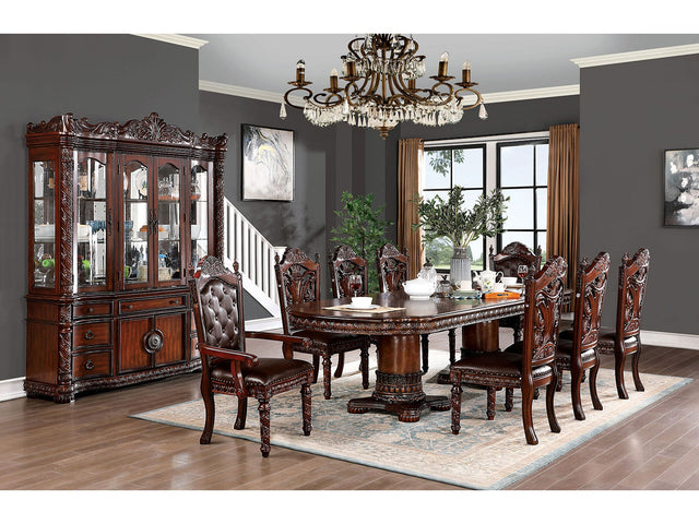 Canyonville Brown Cherry/Dark Brown 7 Pc. Dining Room Set - Ornate Home