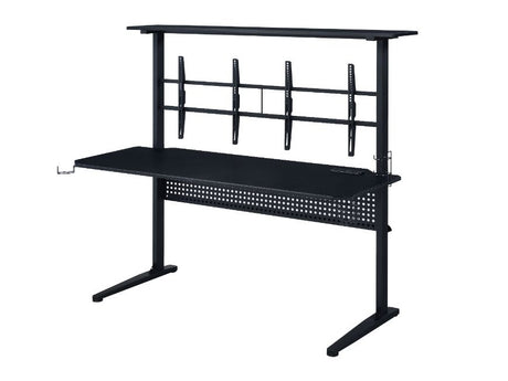 Canzi Gaming Desk w/LED & USB Port - Ornate Home