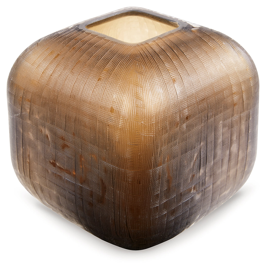 Capard Brown Vase (7.75" H) (Online Special Price) - Ornate Home