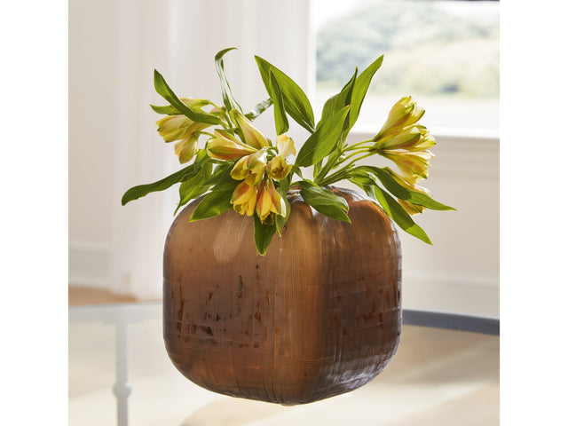 Capard Brown Vase (7.75" H) - Ornate Home