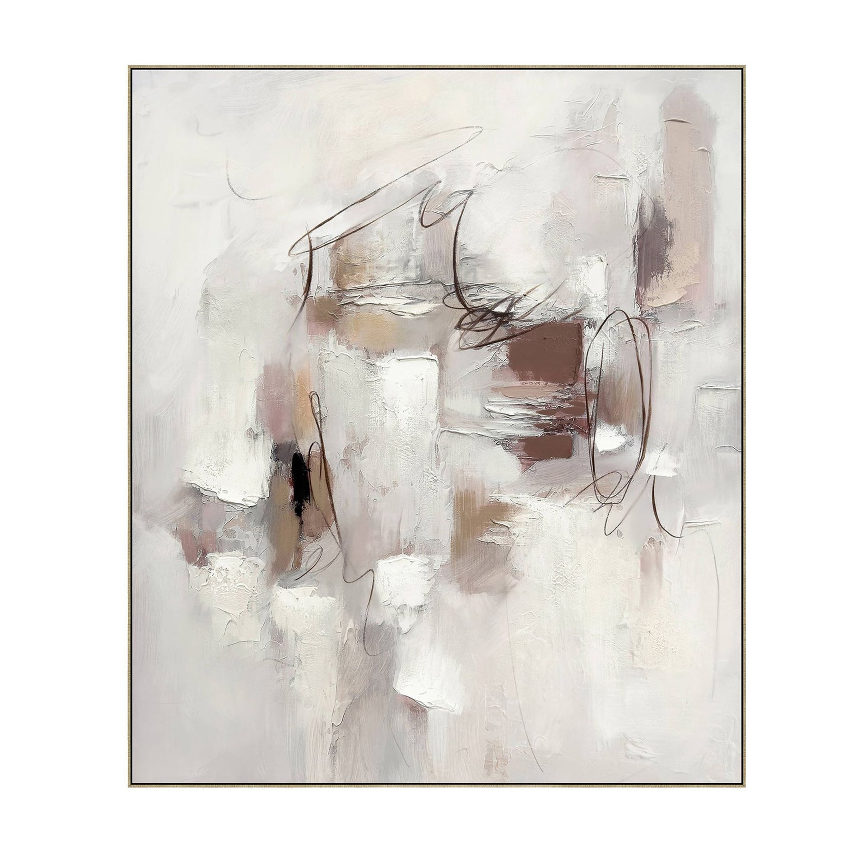 Cape Rosa 1 Brown/White Canvas