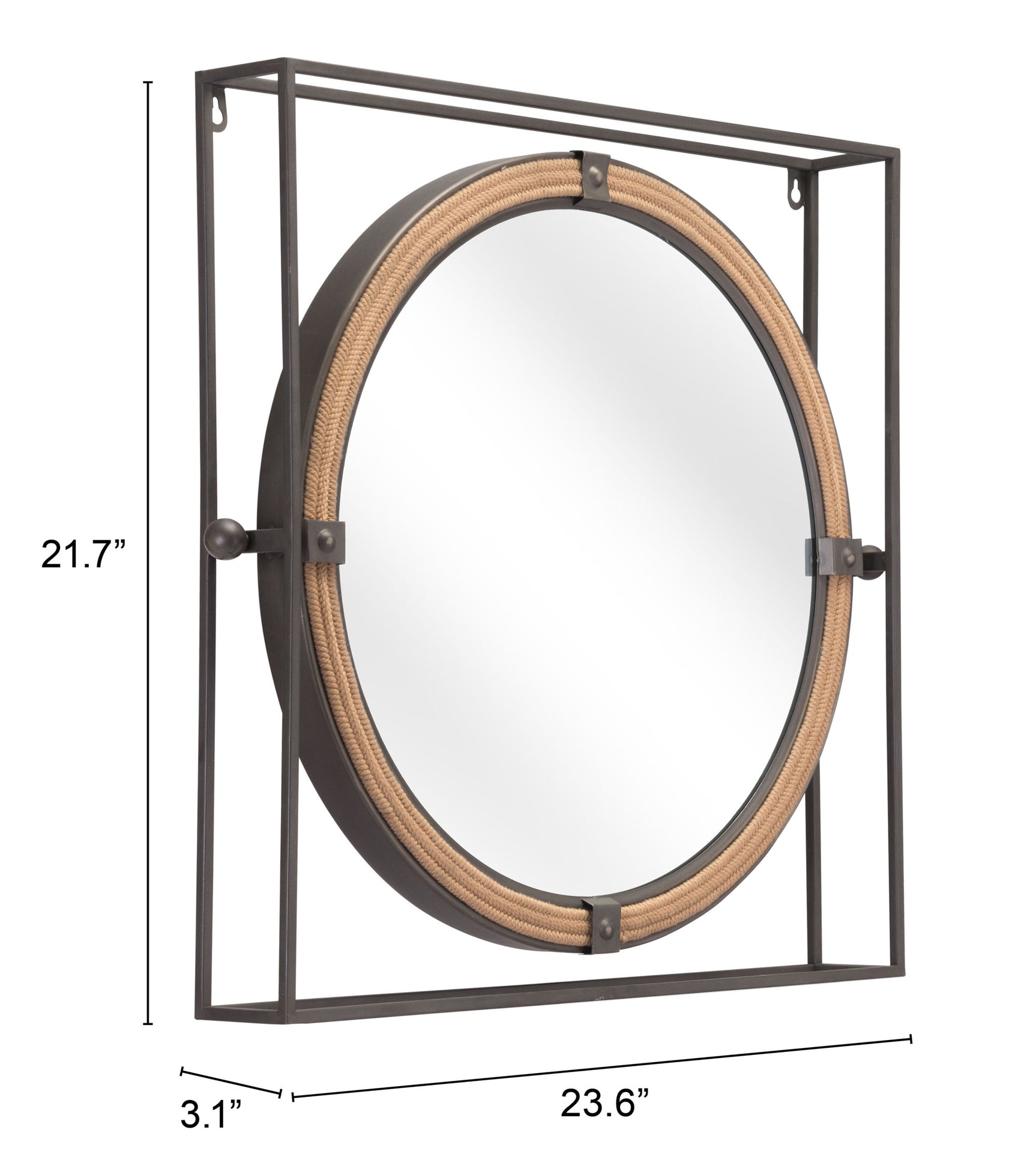 Capell Antique Gray Mirror