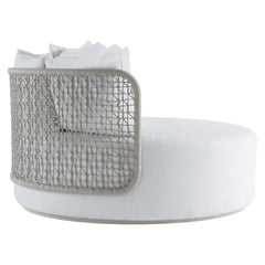 Capella Almond/White/Cream Swivel Outdoor Daybed - Ornate Home