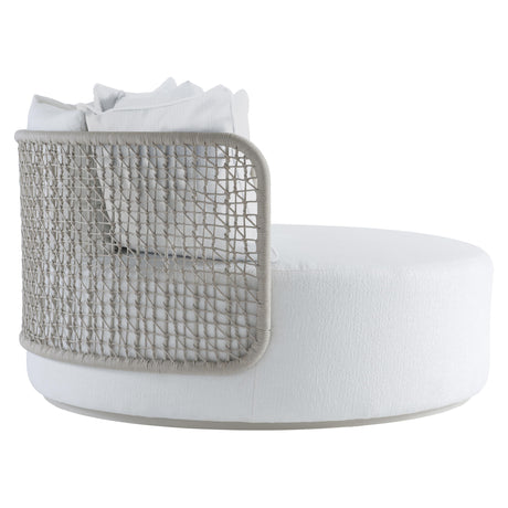 Capella Almond/White/Cream Swivel Outdoor Daybed - Ornate Home