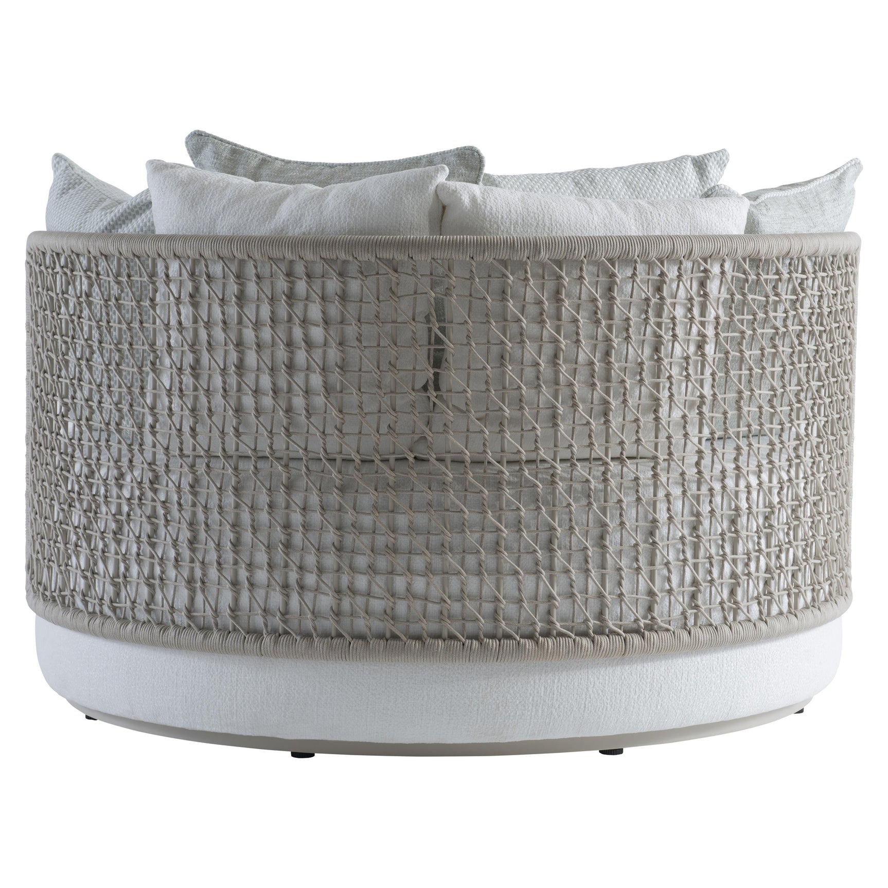 Capella Almond/White/Cream Swivel Outdoor Daybed - Ornate Home