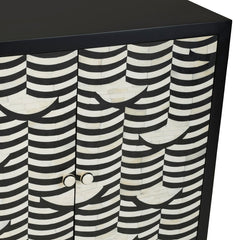 Capella Black/Cream Two-Door Cabinet - Ornate Home