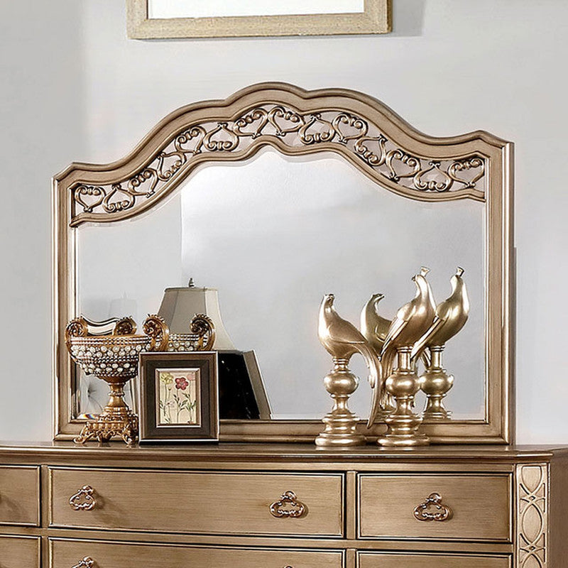 Capella Brushed Gold Mirror - Ornate Home