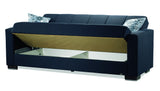 Capella Denim Dark Blue Loveseat Sofa Bed - Ornate Home