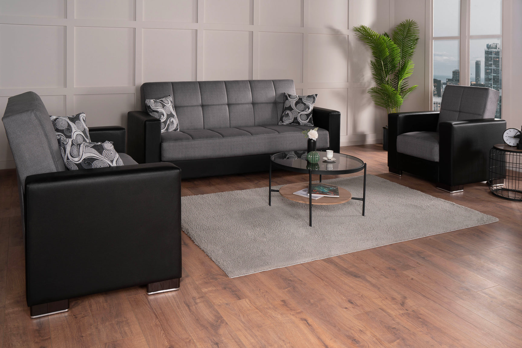 Capella Westchester Grey Sofa Bed - Ornate Home