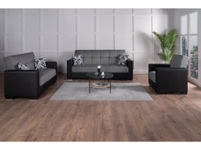 Capella Westchester Grey Living Room Set with Sleepers - Ornate Home