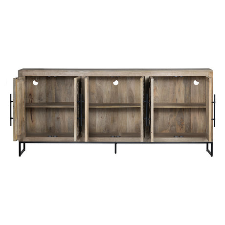 Capetown Brown/Black Sideboard - Ornate Home