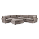 Caplan 6 Piece Sectional with Ottoman - Ornate Home