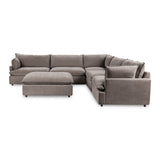 Caplan 6 Piece Sectional with Ottoman - Ornate Home