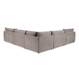 Caplan 6 Piece Sectional with Ottoman - Ornate Home