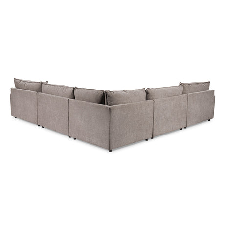 Caplan 6 Piece Sectional with Ottoman - Ornate Home