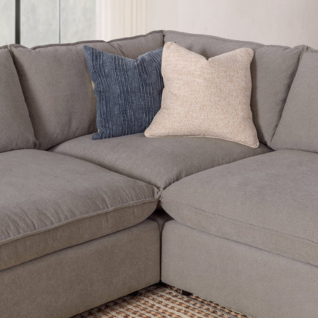 Caplan 6 Piece Sectional with Ottoman - Ornate Home