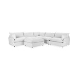 Caplan 6 Piece Sectional with Ottoman - Ornate Home