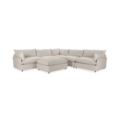 Caplan 6 Piece Sectional with Ottoman - Ornate Home