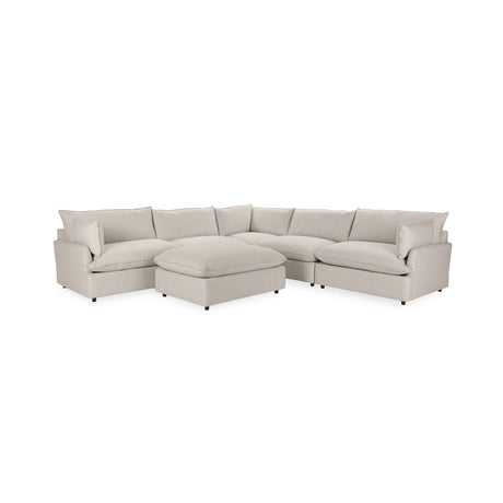 Caplan 6 Piece Sectional with Ottoman - Ornate Home