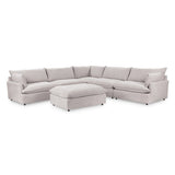 Caplan 6 Piece Sectional with Ottoman - Ornate Home