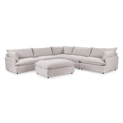 Caplan 6 Piece Sectional with Ottoman - Ornate Home