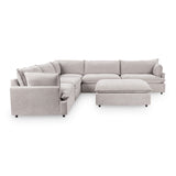 Caplan 6 Piece Sectional with Ottoman - Ornate Home